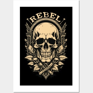 Rebel Skull Posters and Art